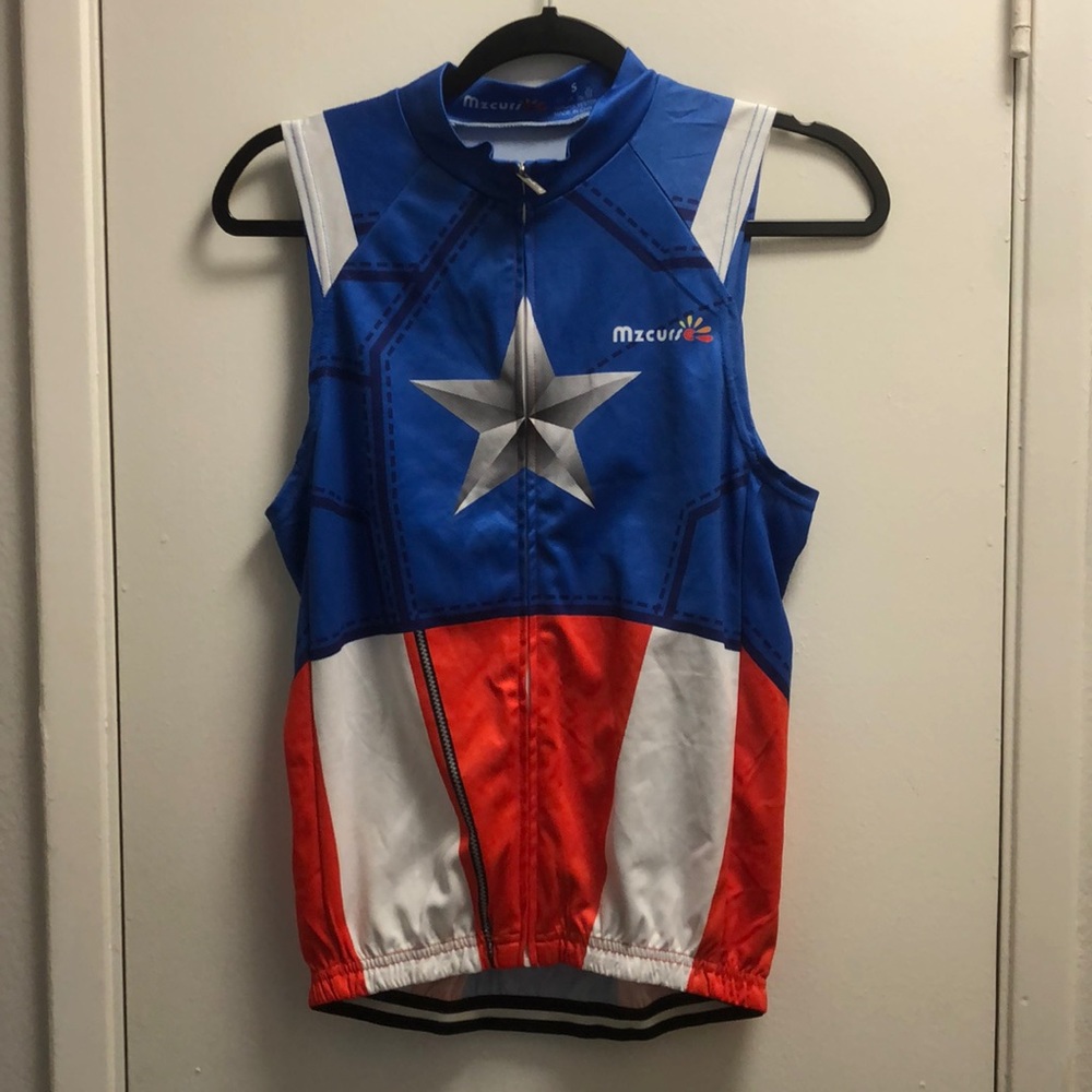 Captain America cycling top